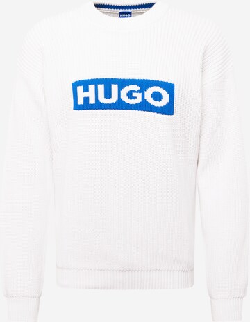 HUGO - Pullover 'Seylo' em branco: frente