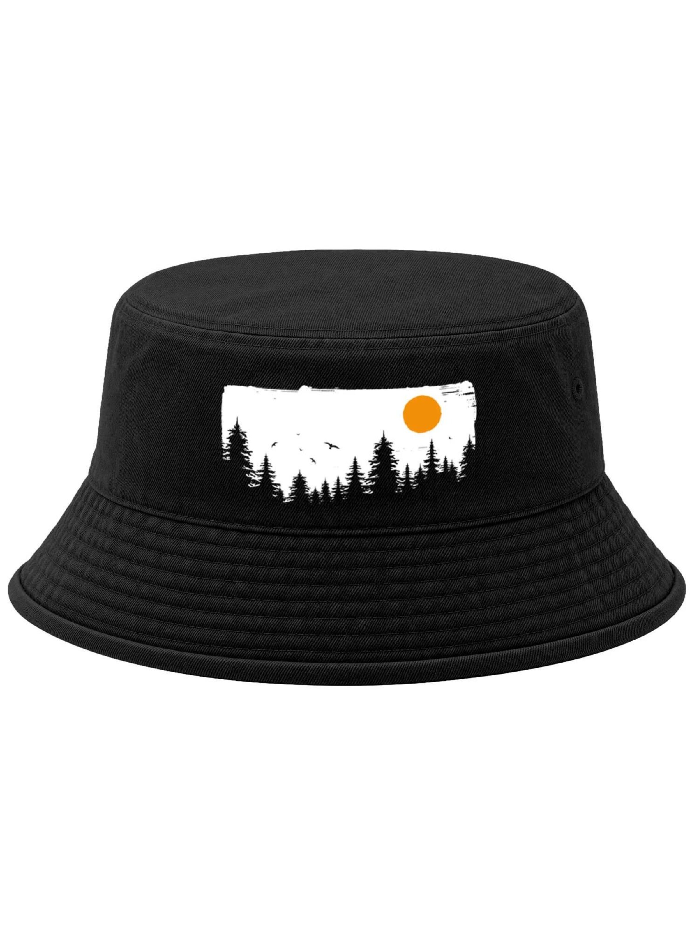 Neverless Hat 'Braumkette' in Black: front