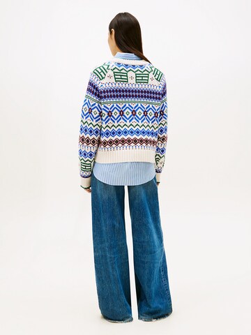 Pull-over 'Fair Isle' TOMMY HILFIGER en blanc