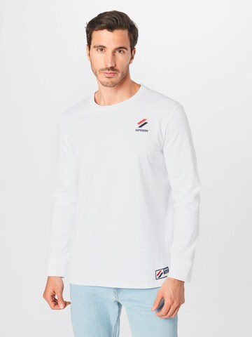 balta Superdry Marškinėliai 'Essential': priekis