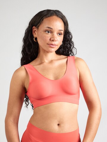 NATURANA Bralette Bra in Red: front