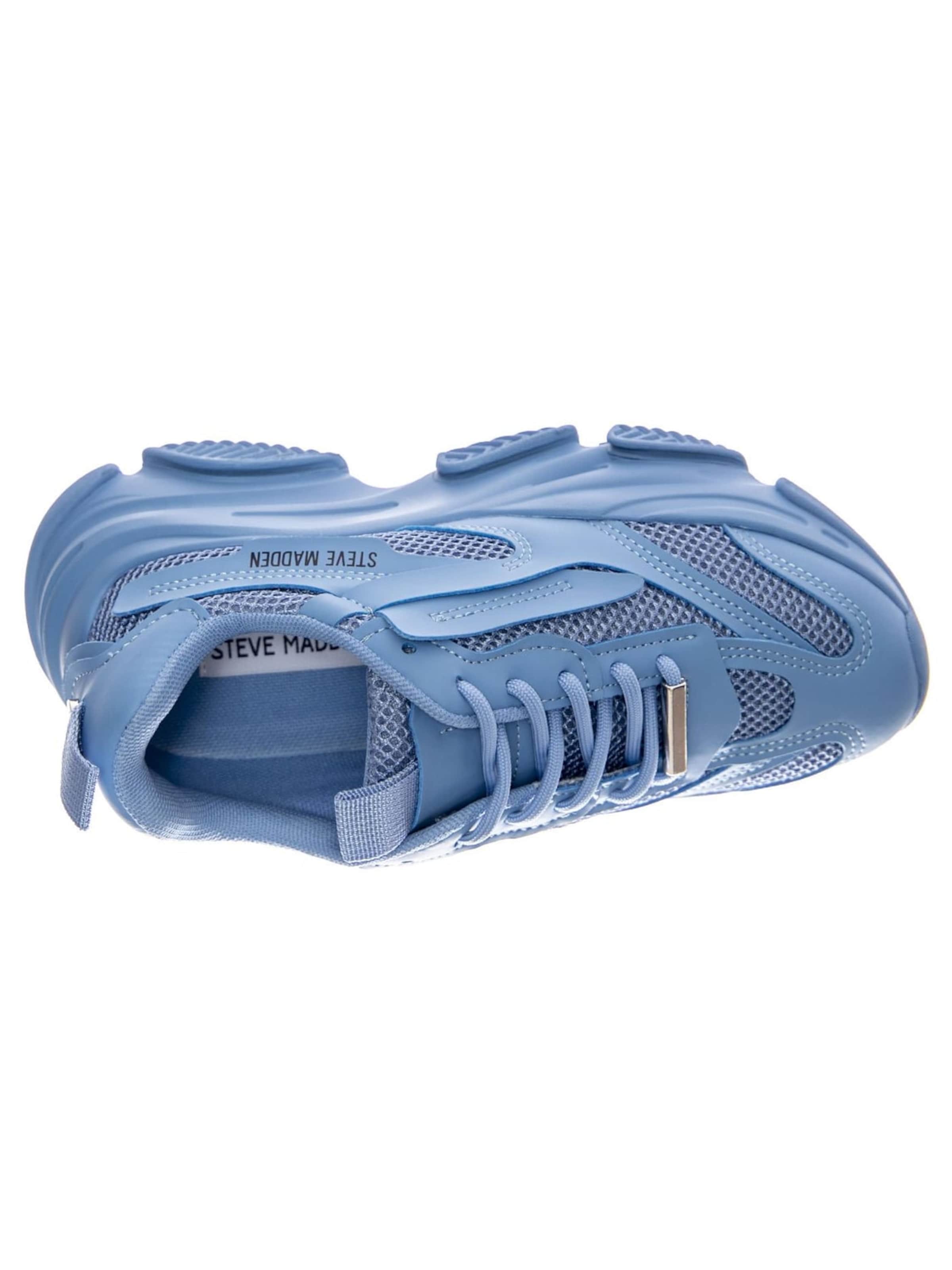 STEVE MADDEN Sportslig snøresko 'Possession Ice Blue Shoes' i blå