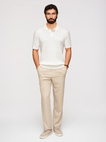Ombre Poloshirt in Weiß