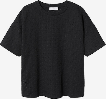 MANGO T-Shirt 'LOTUS' in Schwarz: predná strana