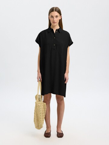 SELECTED Blousejurk in Zwart: voorkant