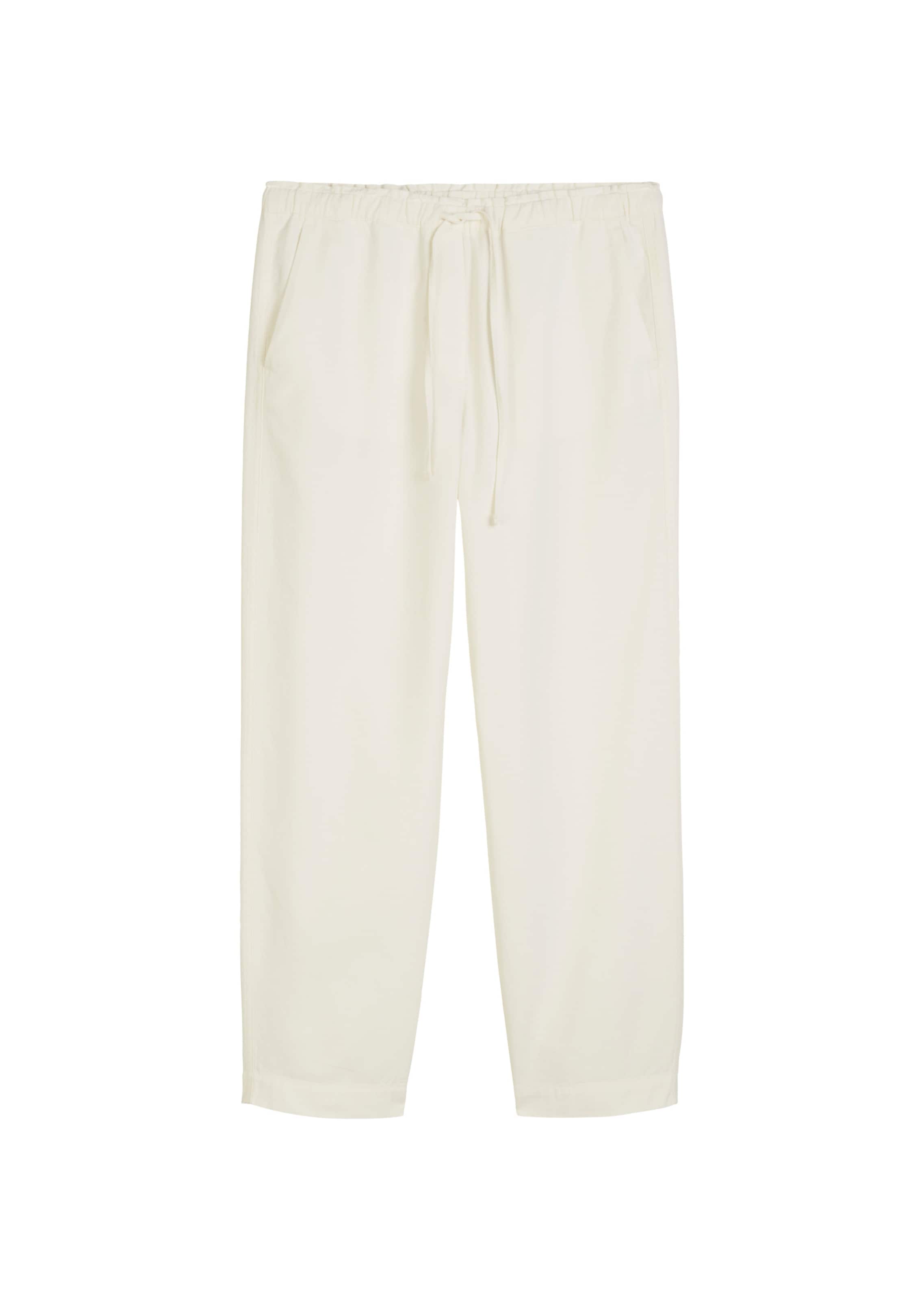 Marc O'Polo Tapered Pants in White: front