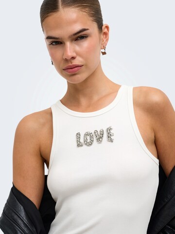 ONLY - Top 'ONLIRIS' en blanco