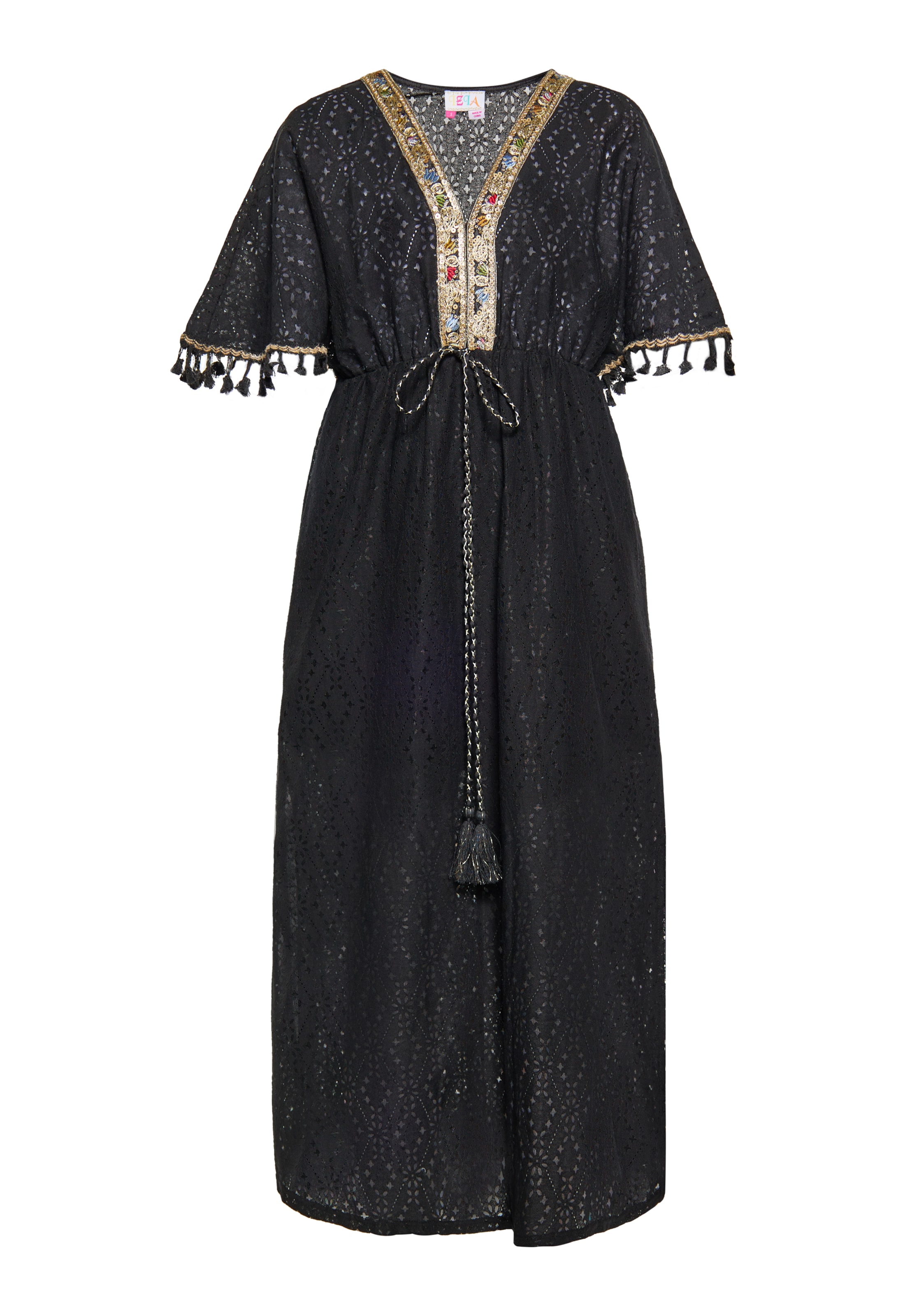 juoda IZIA Paplūdimio suknelė: priekis