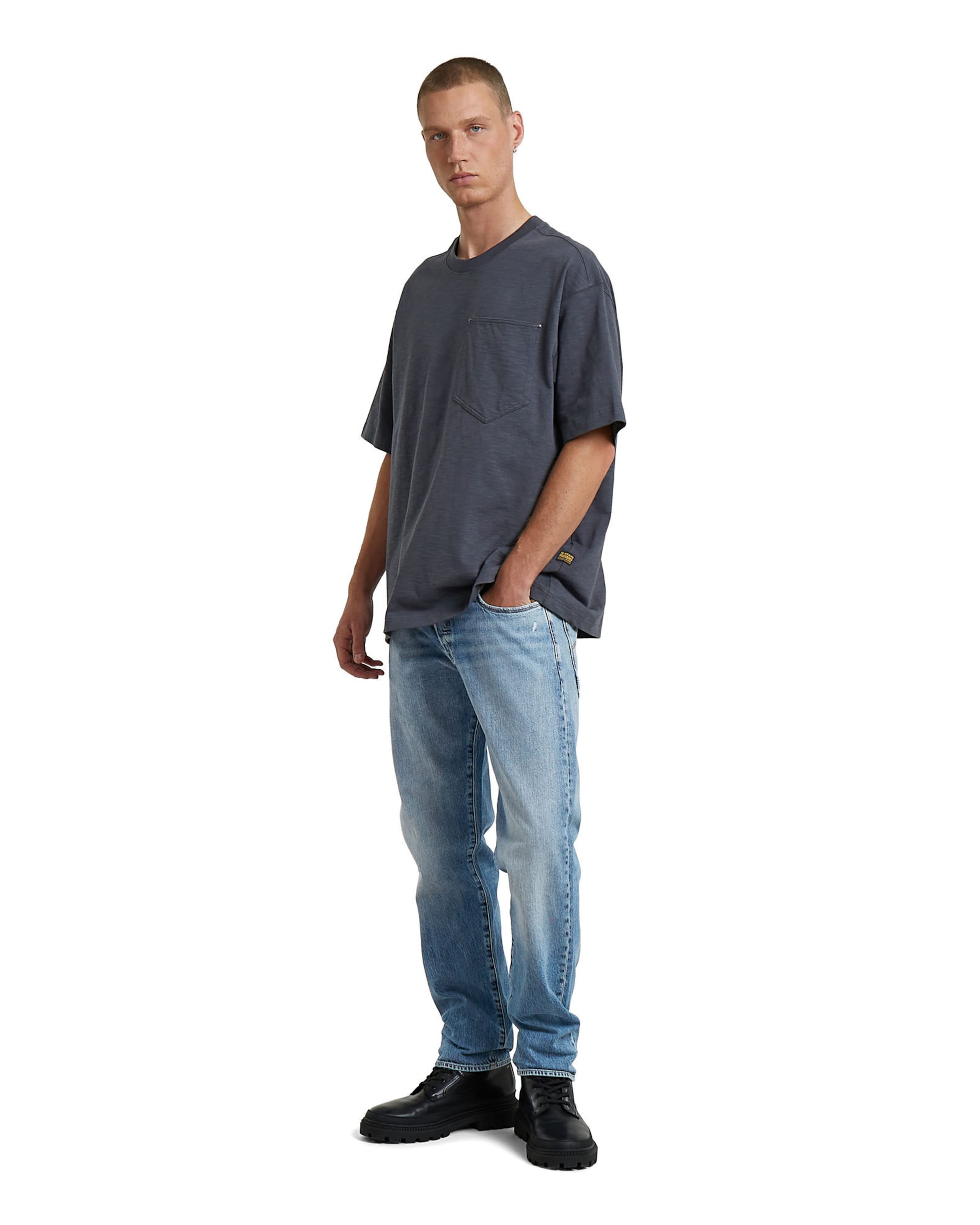 G-STAR Shirt 'Pocket Loose T-Shirt' in Grijs
