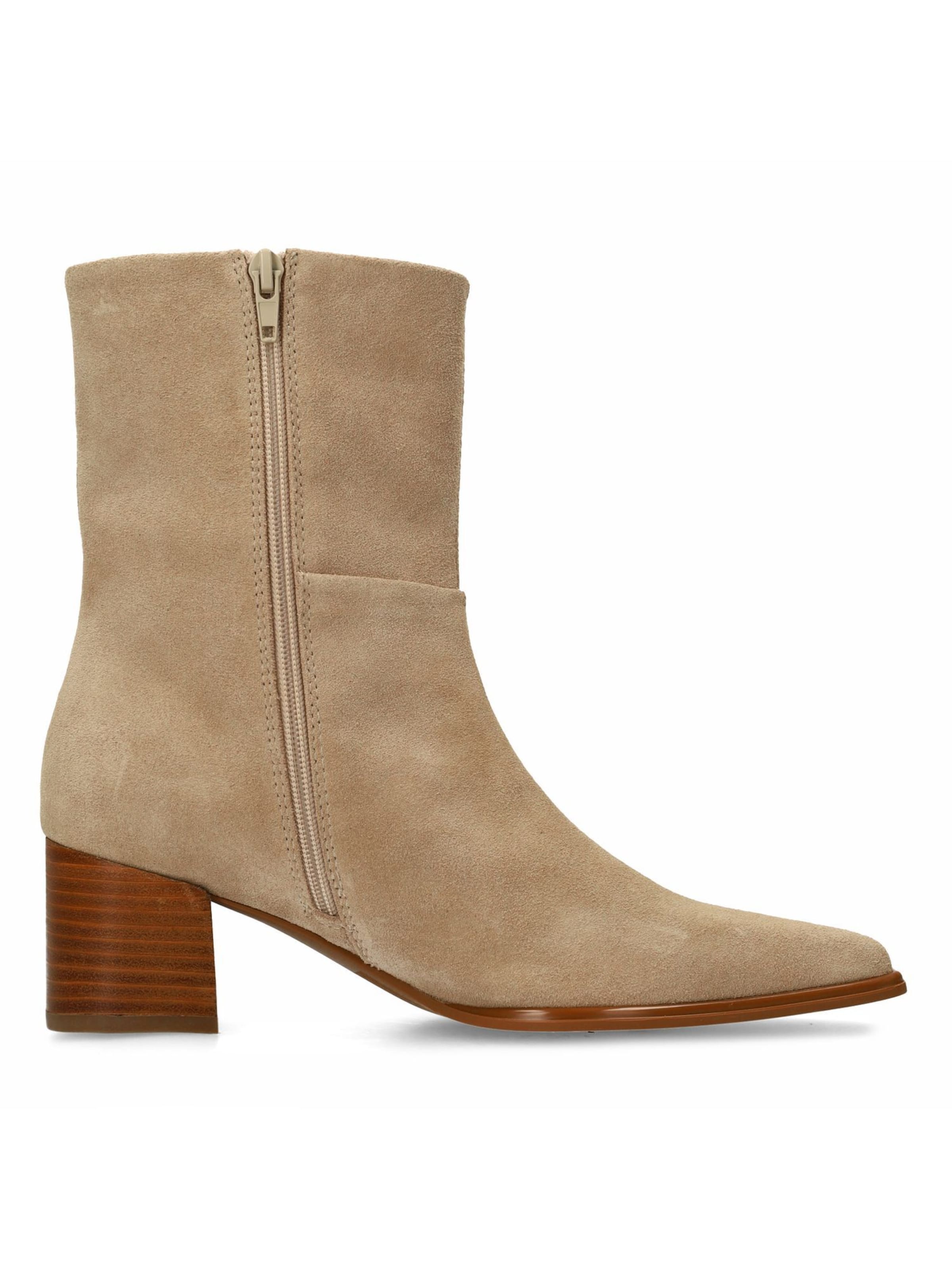 MANFIELD Stiefelette in Beige