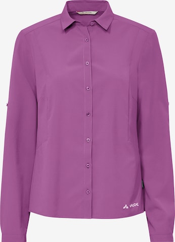 VAUDE Multifunctionele blouse 'Rosemoor' in Roze: voorkant
