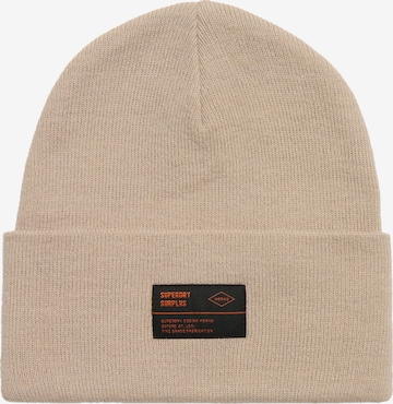 Superdry Beanie 'SURPLUS' in Grey: front