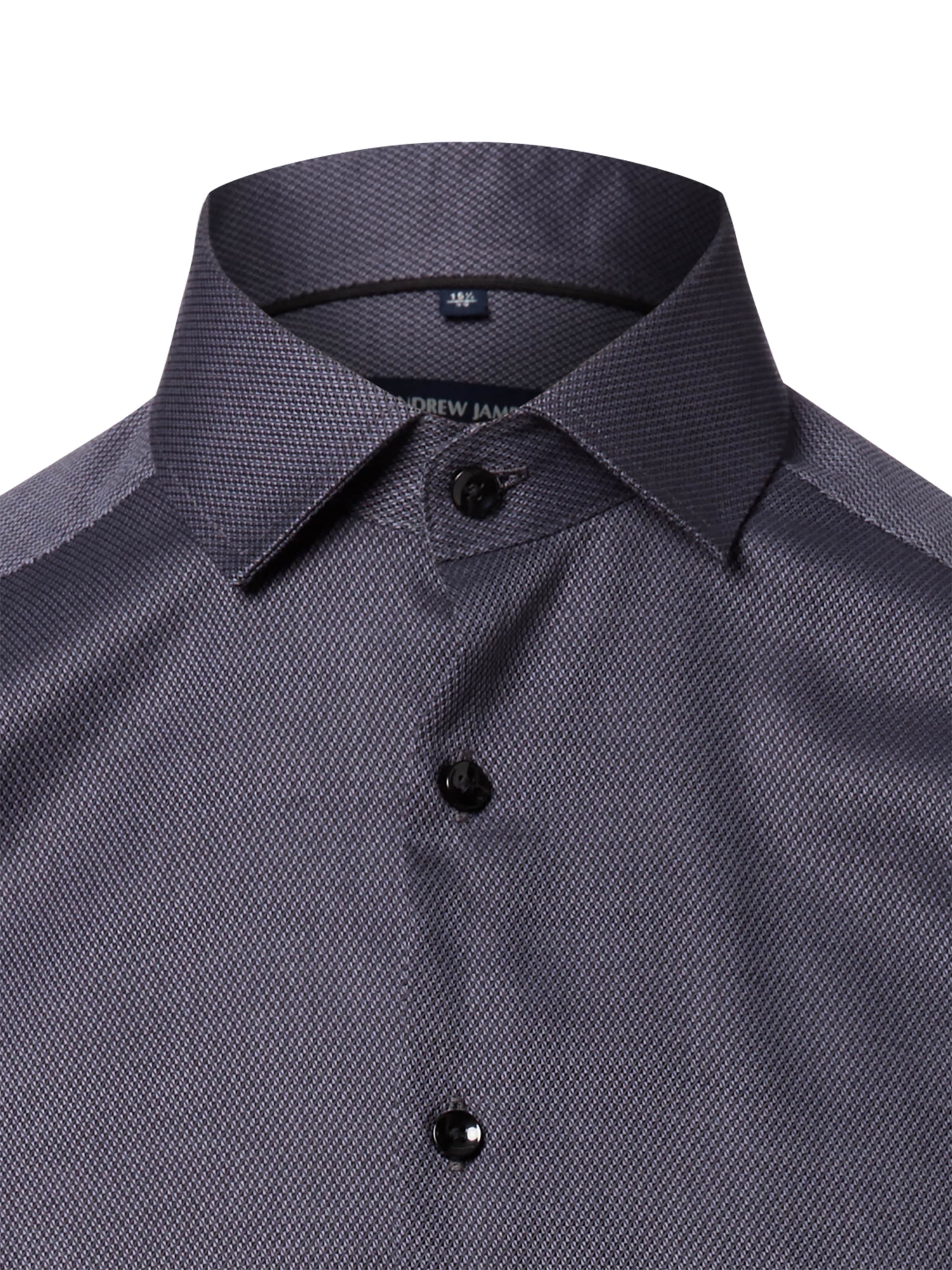 Andrew James Regular fit Button Up Shirt in Grey