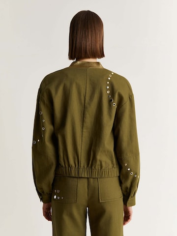 Scalpers Between-season jacket 'Mili Studs' in Green