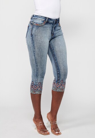 KOROSHI Skinny Jeans in Blau