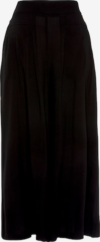 Wide Leg Pantalon à plis LASCANA en noir : devant