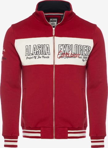 CARISMA Zip-Up Hoodie in Red: front