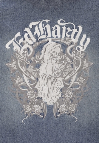 Ed Hardy Övergångsjacka 'Flammender Schädel' i blå