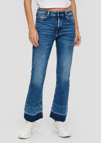 QS Flared Jeans 'Reena' in Blau: Vorderseite