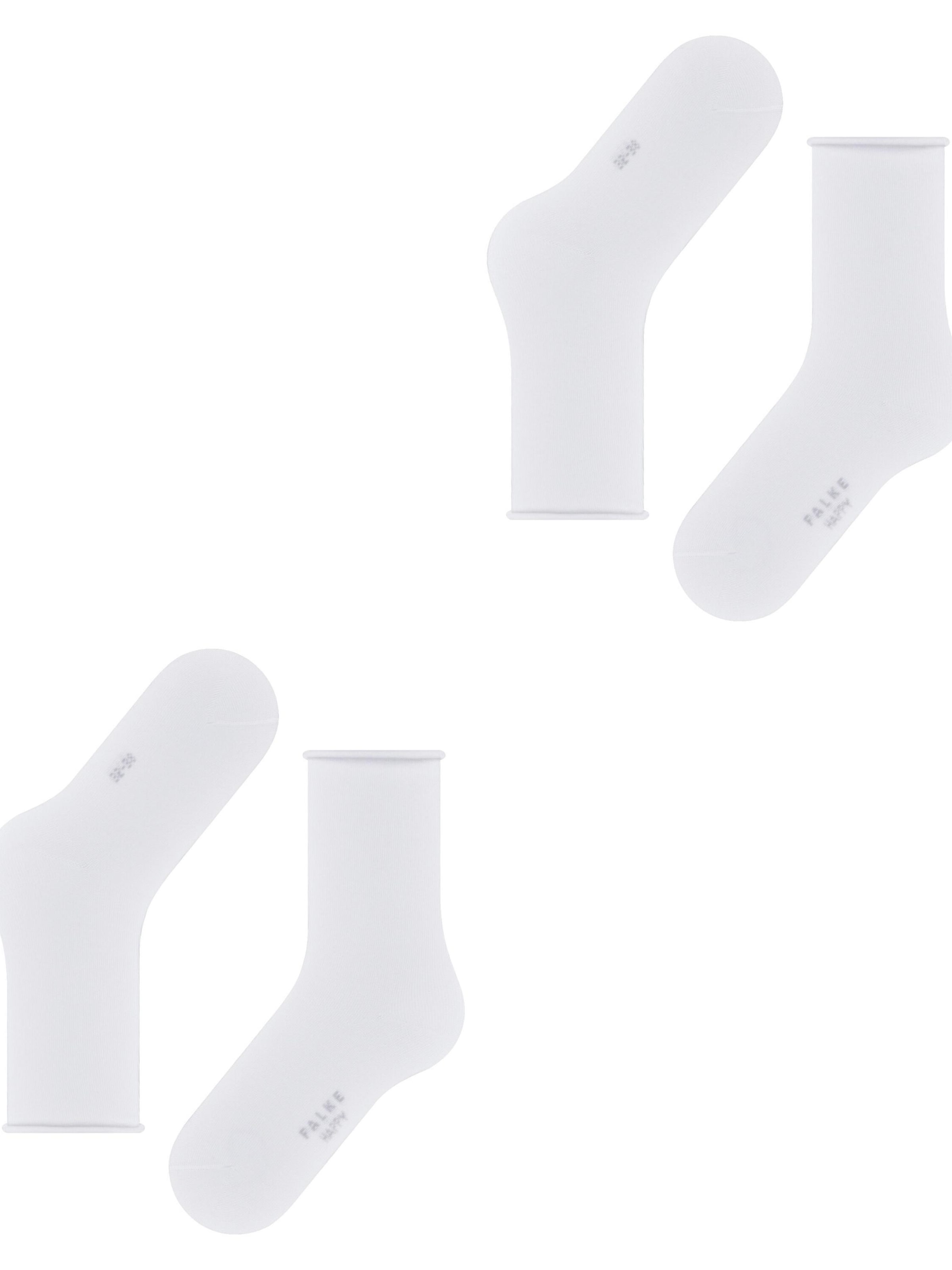 FALKE Socks 'Happy 2-Pack' in White