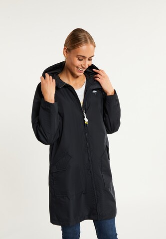 Schmuddelwedda Raincoat in Black: front