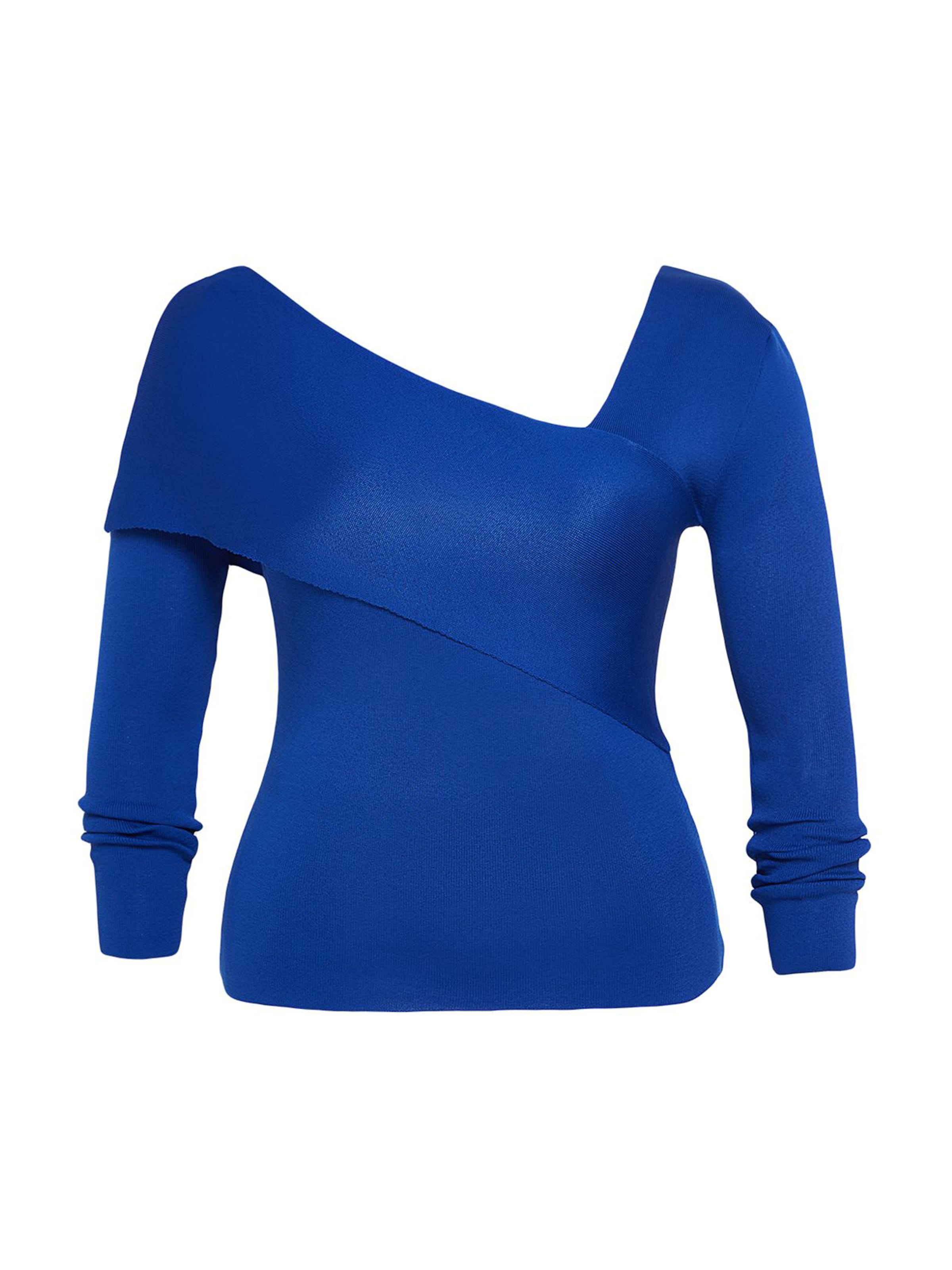 Trendyol Curve Пуловер в синьо: отпред