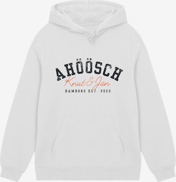 Pull-over 'Knut & Jan Hamburg Ahöösch Plattdeutsch' F4NT4STIC en blanc : devant