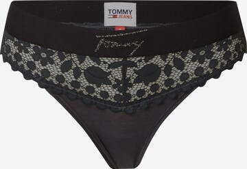 Tommy Hilfiger Underwear Thong in Black: front