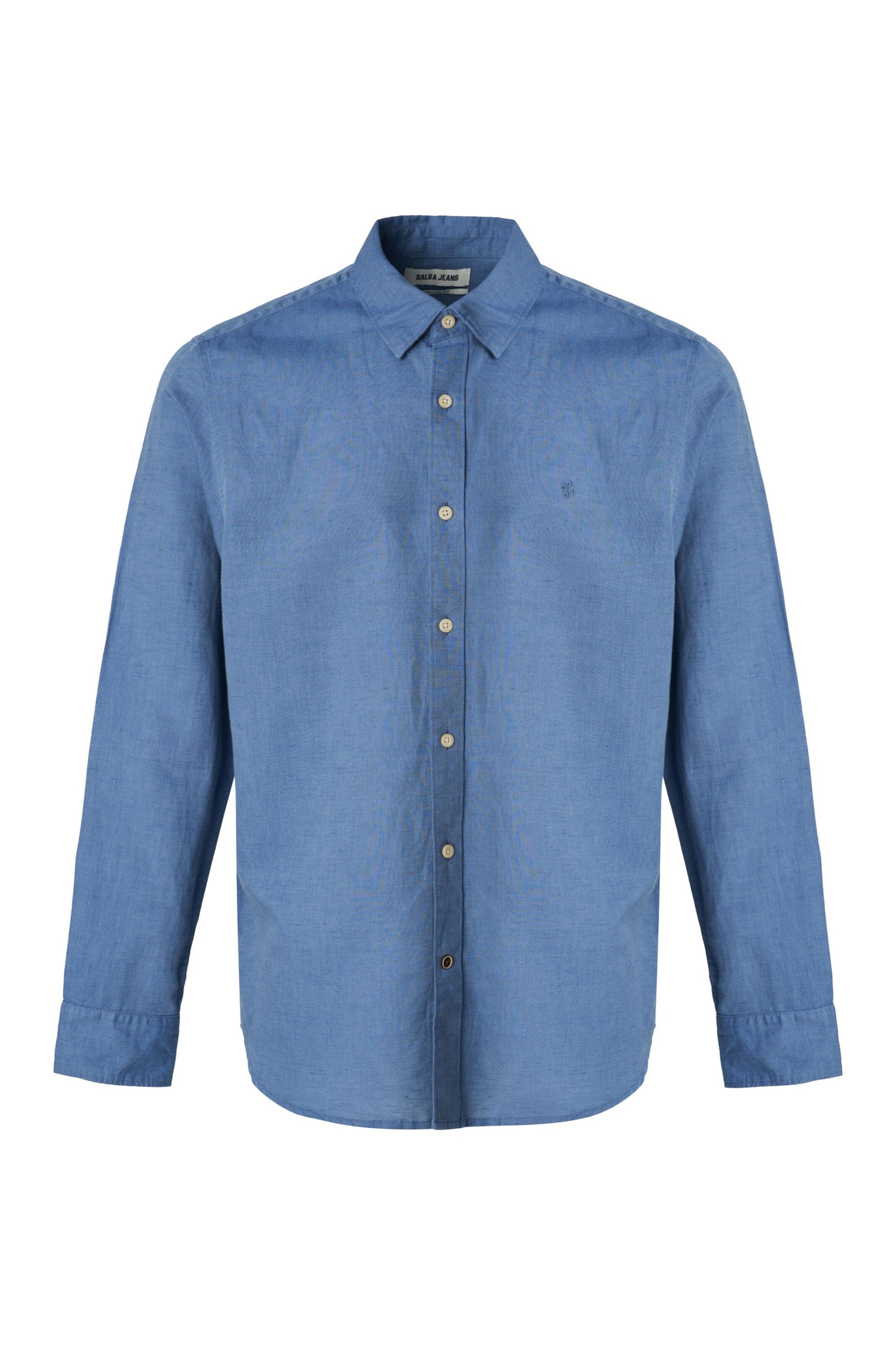 Salsa Jeans Button Up Shirt in Blue: front