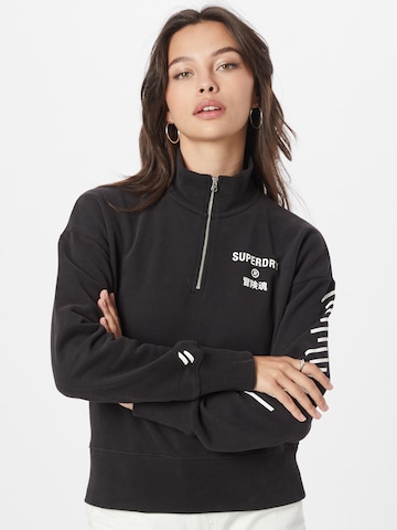 Superdry Sweatshirt in Black: front