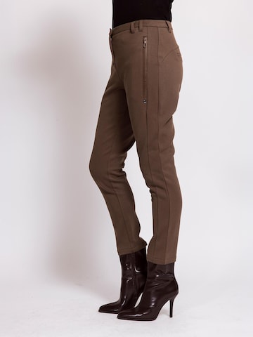 Zhrill Slim fit Pants 'ZHCHIARA' in Brown