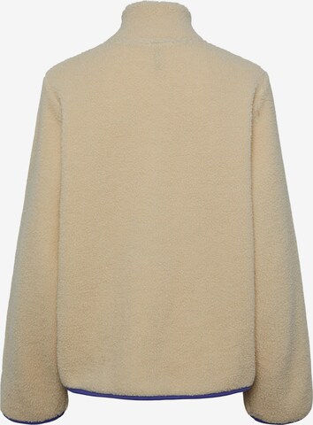 PIECES Fleece jas 'Dufla' in Beige