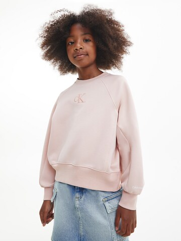 Calvin Klein Jeans Sweatshirt in Pink: front