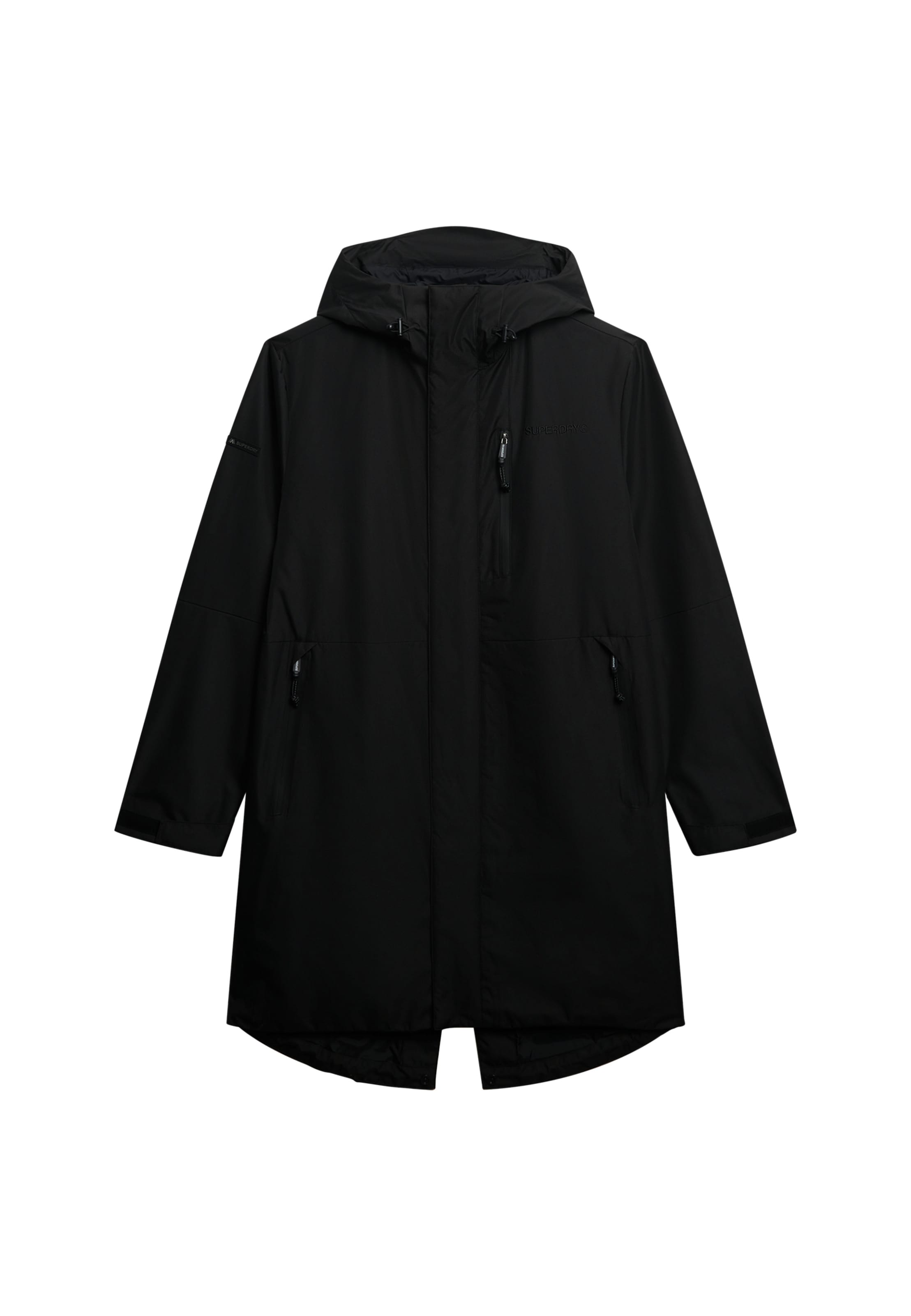 Superdry Tussenparka in Zwart: voorkant