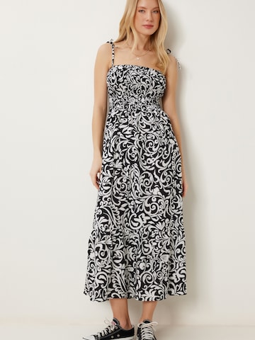 Robe d’été Happiness İstanbul en noir : devant