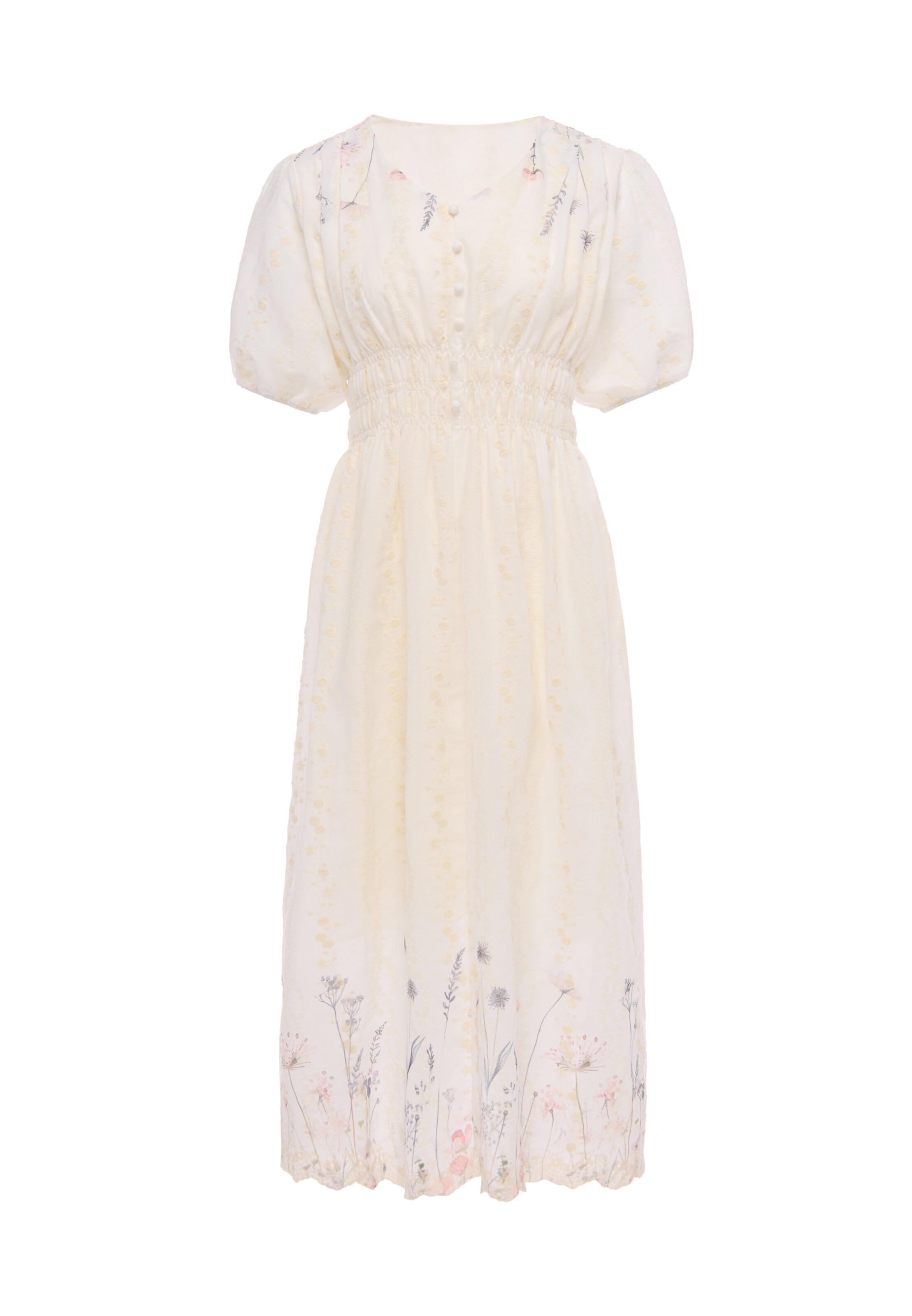 Usha - Vestido em bege: frente