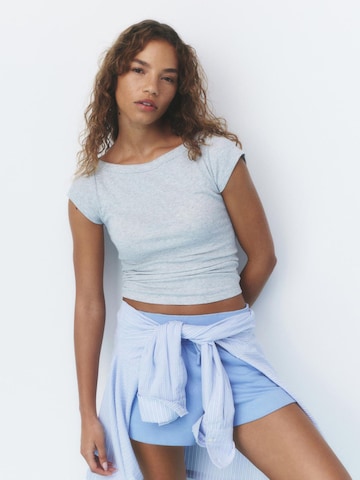Maglietta di self. in grigio: frontale