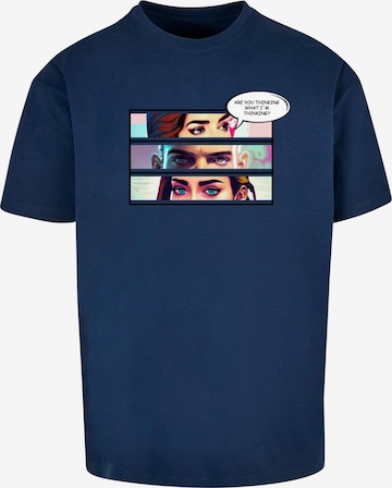 T-Shirt 'Thinking Comic' Merchcode en bleu : devant