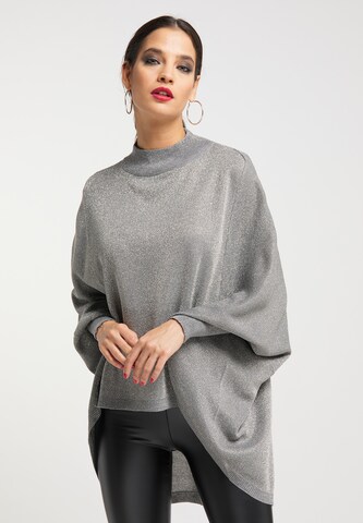 Pull-over faina en argent : devant