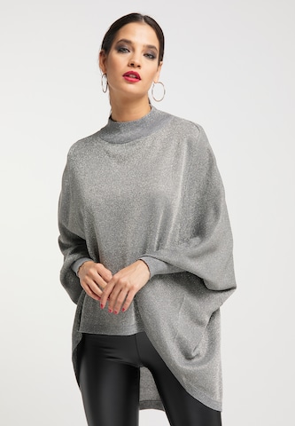 faina - Pullover em prata: frente