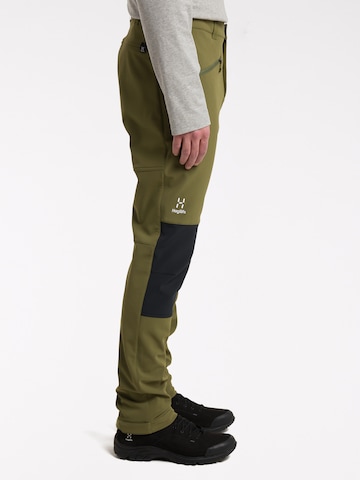 Haglöfs Slimfit Outdoorhose 'Chilly' in Grün