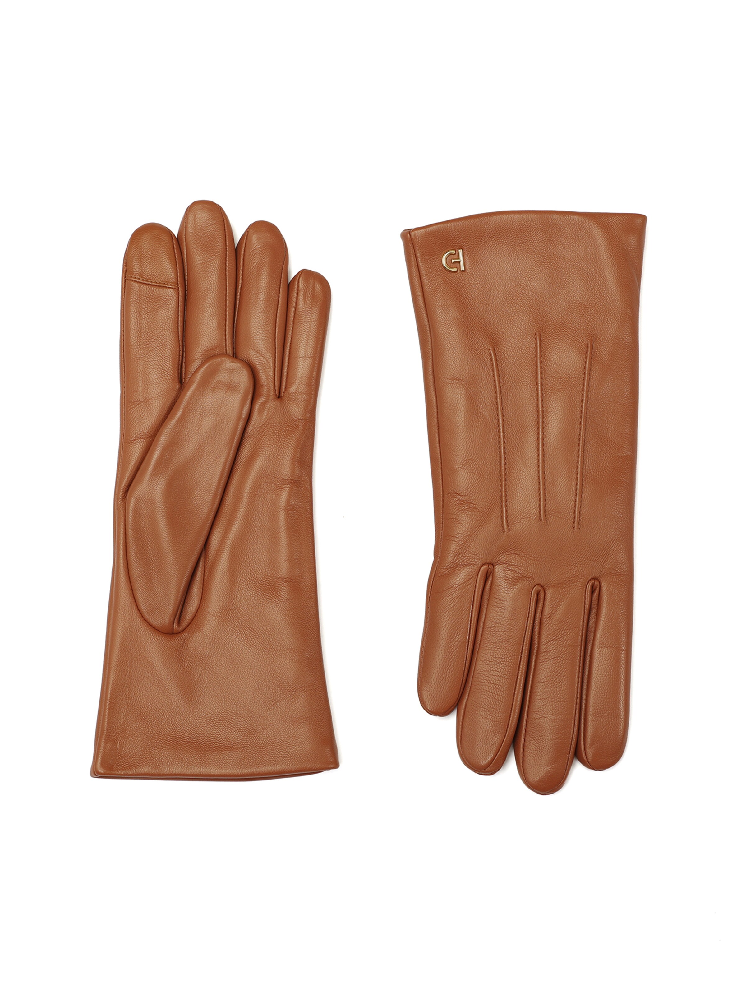 Gants Cole Haan en marron : devant