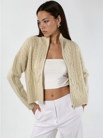 Hiccup Knit cardigan in Beige