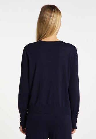 DreiMaster Klassik Strickjacke in Blau