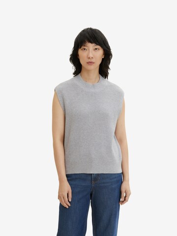 TOM TAILOR Sweater in Grey: front