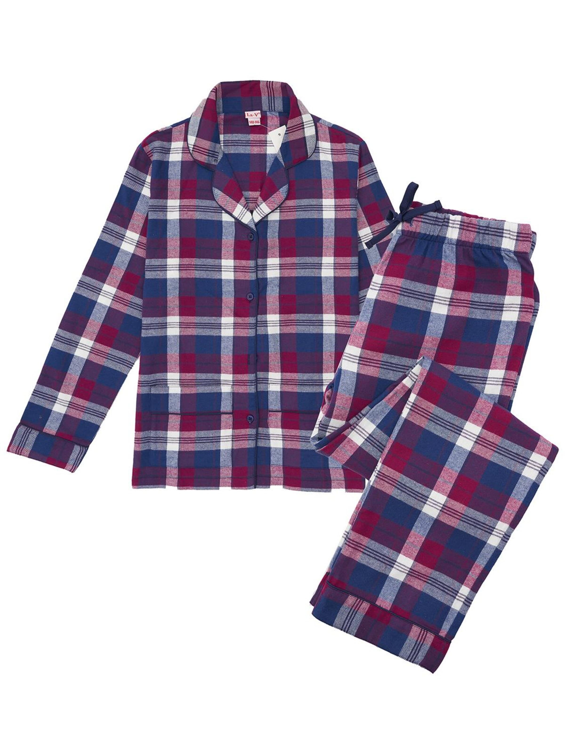 La V Pajamas in Purple: front