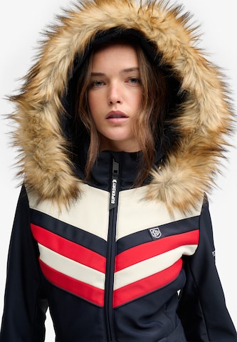 Superdry & Co Jumpsuit 'Chevron' in Blauw
