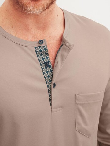 CALIDA Pyjama lang 'EDITION 85' in Bruin