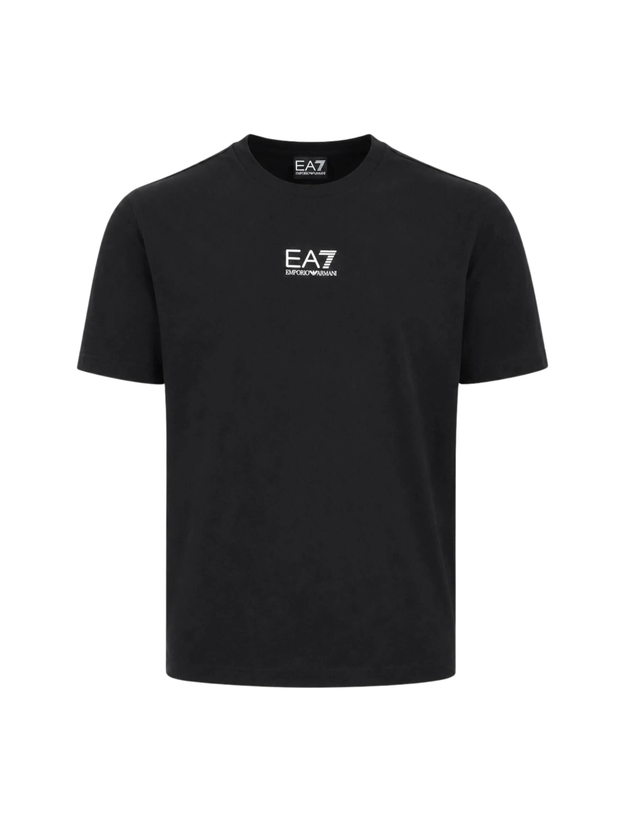 EA7 Emporio Armani - Camiseta en negro: frente