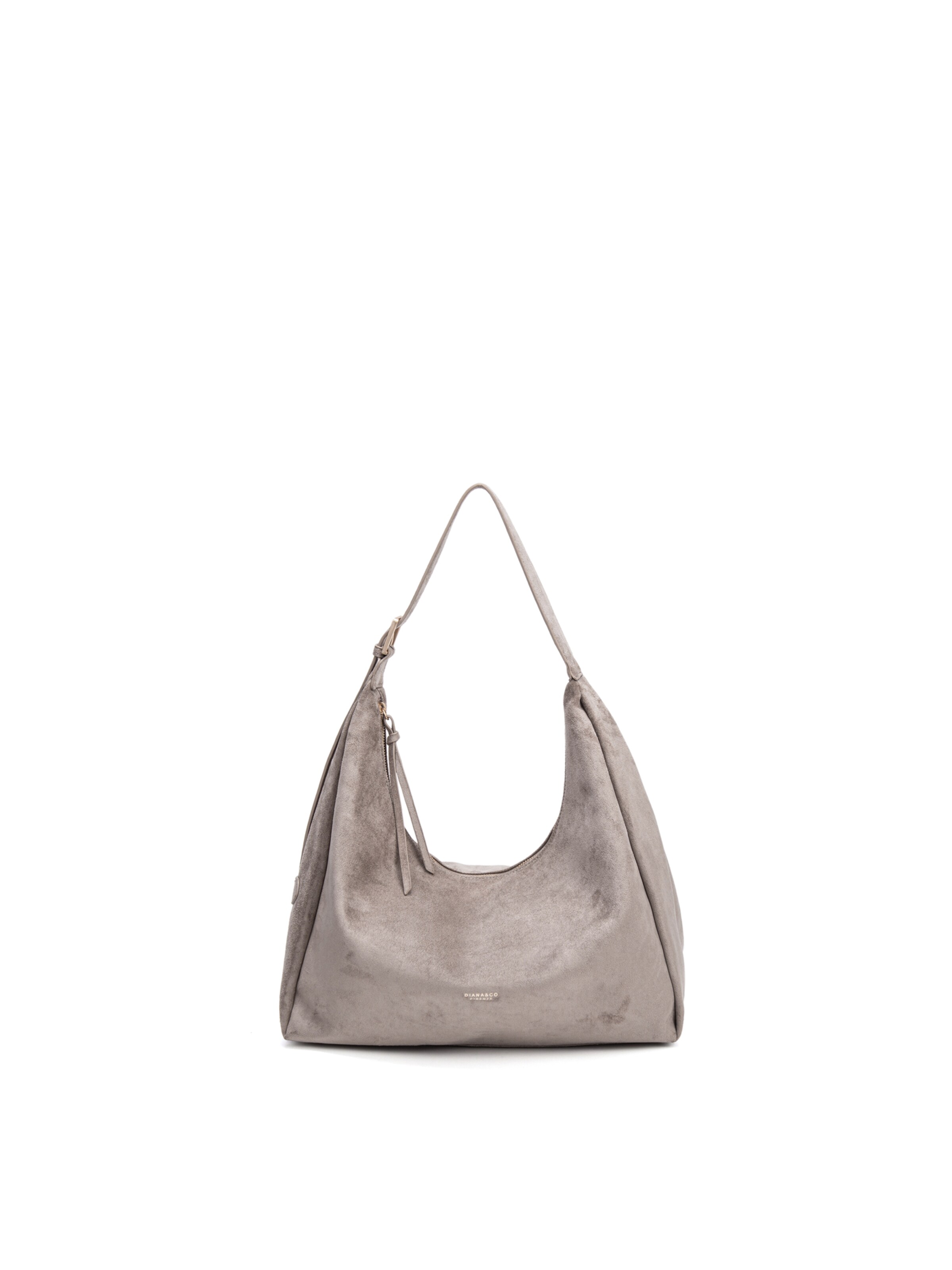 Borsa a spalla 'Borsa a Spalla Donna Diana&Co Poliestere Chiusura Zip' di Diana&Co. in grigio: frontale